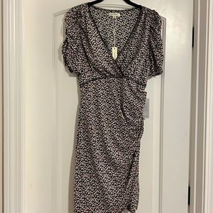 MAX STUDIO light weight Knee length wrap dress